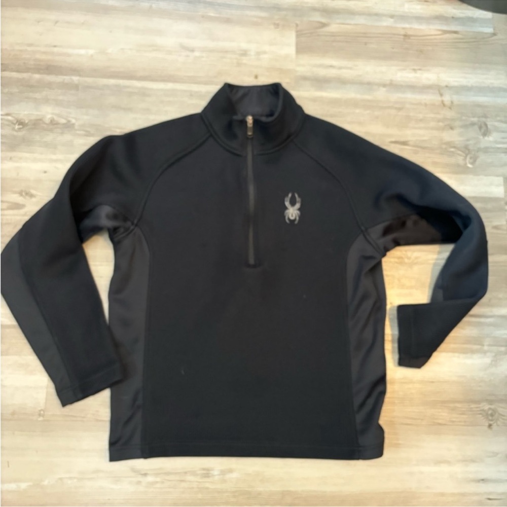 Spyder Black Quarter-Zip Sweater
